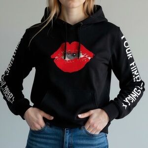 The Kid Laroi 💋 Black Tour Hoodie (2022) NEW, MEDIUM